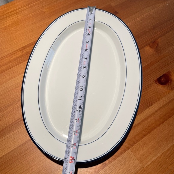 Dansk Concerto Portugal 16" Oval Platter Ceramic Blue White Servewear Traditiona - Picture 6 of 13